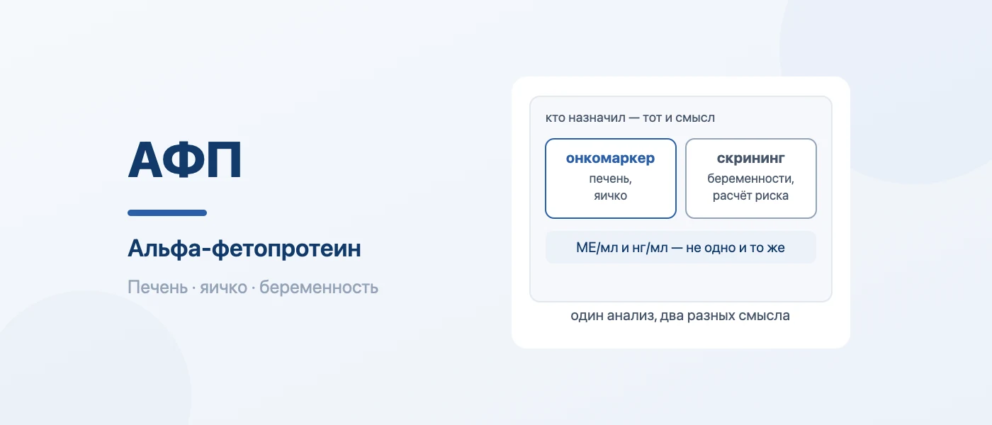 Иллюстрация к статье: АФП (альфа-фетопротеин): онкомаркер и анализ при беременности