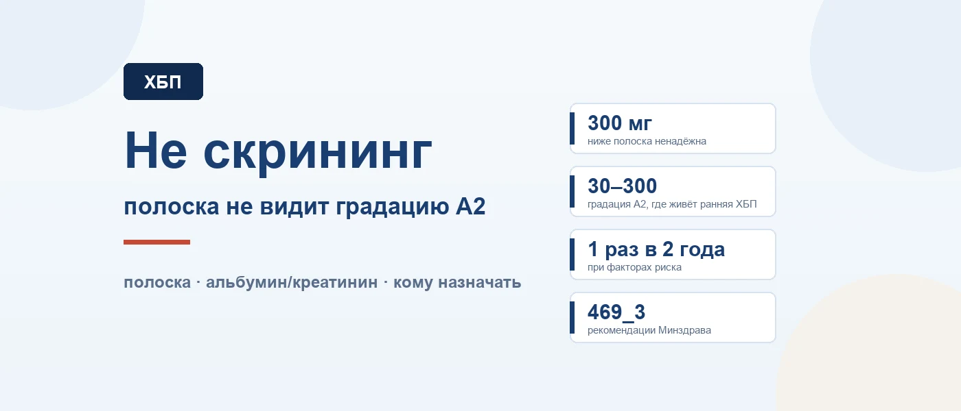 Иллюстрация к статье: Почему общий анализ мочи не является скринингом болезни почек