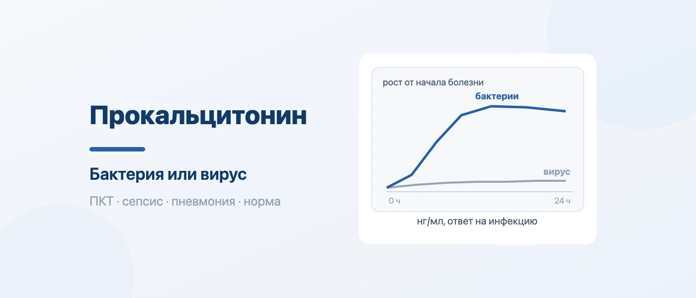 Иллюстрация к статье: Прокальцитонин (ПКТ): норма, что показывает, расшифровка