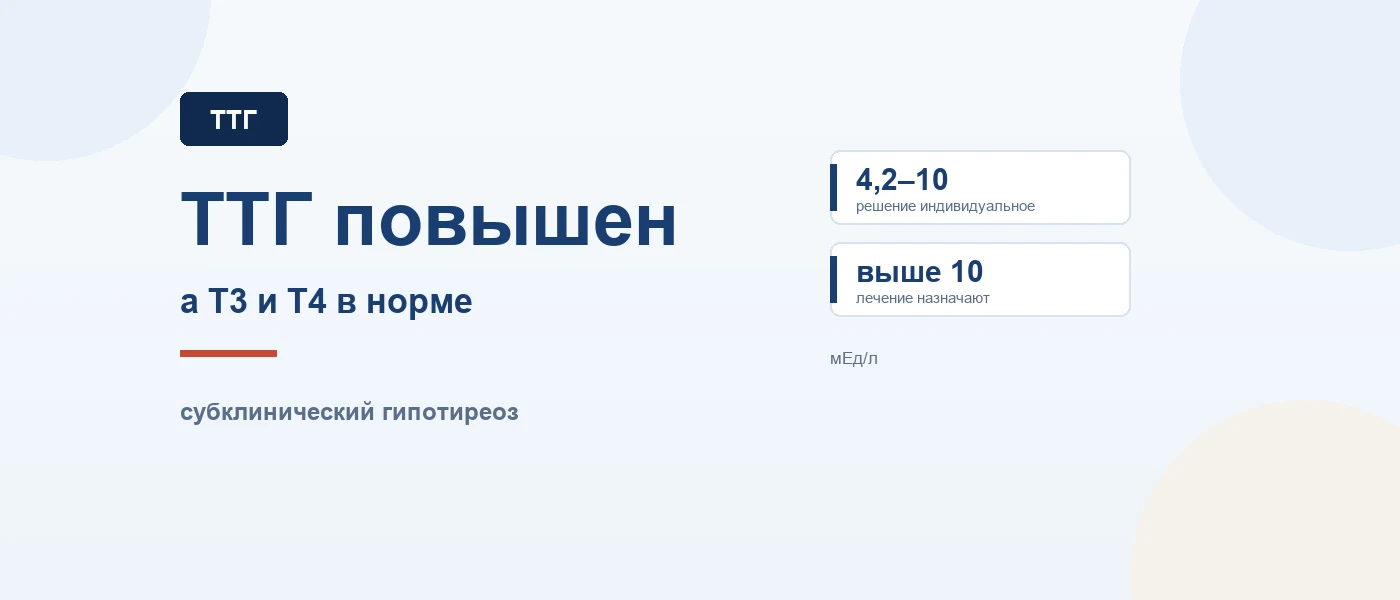 Иллюстрация к статье: ТТГ повышен, а Т3 и Т4 в норме: что это значит